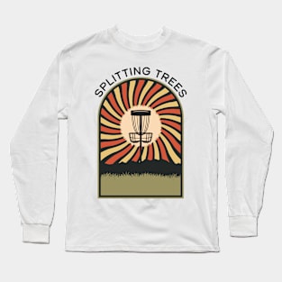 Splitting Trees | Disc Golf Vintage Retro Arch Mountains Long Sleeve T-Shirt